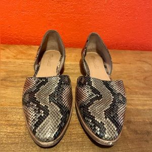 Madewell Snake Embossed Flats